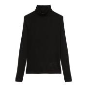 Marc O'Polo Turtleneck långärmad slim Black, Dam