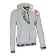 Carlo Colucci Sweatshirt med dragkedja och unik design White, Herr