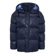 Carlo Colucci Vadderad Oversize Jacka De Zanet Blue, Herr