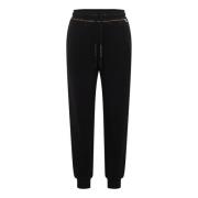 Carlo Colucci Beqväm Stilfull Sweatpants Black, Dam