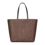 Etro Brun Paisley Jacquard Toteväska Brown, Dam