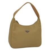 Prada Vintage Pre-owned Laeder handvskor Beige, Dam