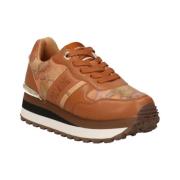 Alviero Martini 1a Classe Bruna Sneakers med Geo Classic Mönster Brown...