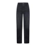 Brunello Cucinelli Svarta Crop Jeans Blue, Herr