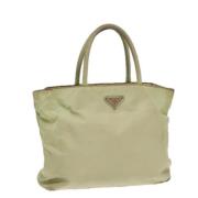 Prada Vintage Pre-owned Nylon totevskor Green, Dam