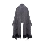 Blugirl Grå Scarf Elegant Tillbehör Stilfull Touch Gray, Dam