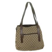 Gucci Vintage Pre-owned Canvas gucci-vskor Beige, Dam