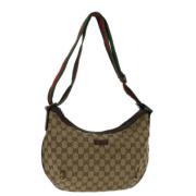 Gucci Vintage Pre-owned Canvas gucci-vskor Beige, Dam