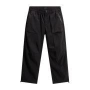 Woolrich Svart elastisk midjbyxor rak ben Black, Herr