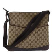 Gucci Vintage Pre-owned Canvas gucci-vskor Beige, Dam