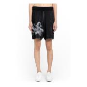 Y-3 Räfflad Midja Stickade Shorts Black, Dam