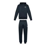 Emporio Armani EA7 Blå Tekniskt Tyg Logo Jumpsuit Blue, Herr