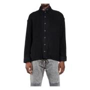 Destin Svart Ull Cashmere Twill Skjorta Black, Herr