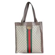 Gucci Vintage Pre-owned Laeder gucci-vskor Beige, Dam