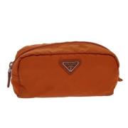 Prada Vintage Pre-owned Tyg kuvertvskor Orange, Dam