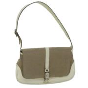 Gucci Vintage Pre-owned Canvas gucci-vskor Beige, Dam