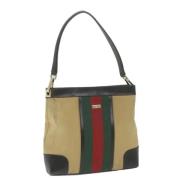 Gucci Vintage Pre-owned Canvas gucci-vskor Beige, Dam