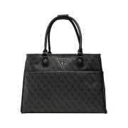 Guess Elegant Svart Shopper Väska Black, Dam