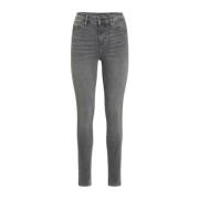 Guess Hög Midja Skinny Fit Grå Jeans Gray, Dam