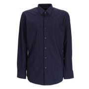 Hugo Boss Slim Fit Polyamid Elastan Skjorta Blue, Herr