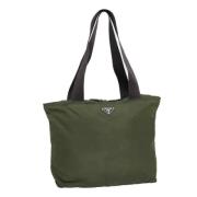 Prada Vintage Pre-owned Nylon prada-vskor Green, Dam