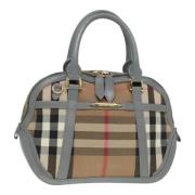 Burberry Vintage Pre-owned Canvas handvskor Beige, Dam