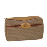 Gucci Vintage Pre-owned Canvas kuvertvskor Beige, Dam