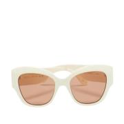 Gucci Vintage Pre-owned Acetat solglasgon Beige, Dam