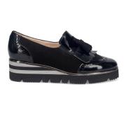 Sangiorgio Svart Frans Tassel Slip-On Sneakers Black, Dam