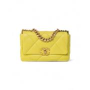 Chanel Vintage Pre-owned Tyg chanel-vskor Yellow, Dam