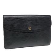 Louis Vuitton Vintage Pre-owned Laeder kuvertvskor Black, Dam