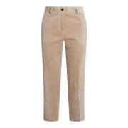 Antonelli Firenze Beige Bomullsbyxor med Dragkedja Beige, Dam