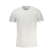 Guess Broderad Logotyp Bomull T-shirt White, Herr