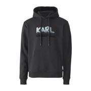 Karl Lagerfeld Punto sweat hoody 705064-544942 Black, Herr