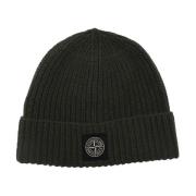 Stone Island Räfflad Muskullmössa Hat Black, Herr