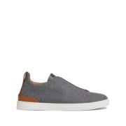 Ermenegildo Zegna Grå Triple Stitch Sneakers Gray, Herr