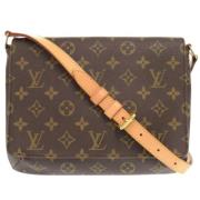 Louis Vuitton Vintage Pre-owned Tyg louis-vuitton-vskor Brown, Dam