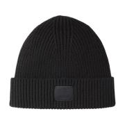 Joop! Svart Stickad Beanie med Logo Black, Dam