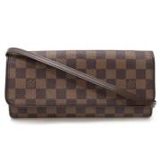 Louis Vuitton Vintage Pre-owned Canvas axelremsvskor Brown, Dam