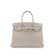 Hermès Vintage Pre-owned Laeder handvskor Gray, Dam