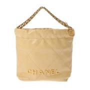 Chanel Vintage Pre-owned Laeder chanel-vskor Beige, Dam