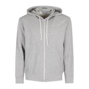 Comme des Garçons Play Röd Emblem Sweatshirt Gray, Herr