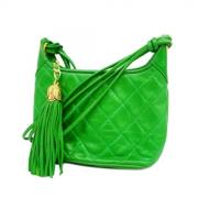 Chanel Vintage Pre-owned Laeder chanel-vskor Green, Dam