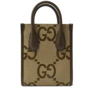 Gucci Vintage Pre-owned Canvas gucci-vskor Beige, Dam