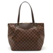 Louis Vuitton Vintage Pre-owned Canvas axelremsvskor Brown, Dam