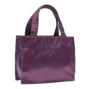 Prada Vintage Pre-owned Tyg handvskor Purple, Dam