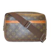 Louis Vuitton Vintage Pre-owned Canvas axelremsvskor Brown, Dam