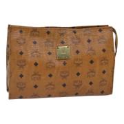 MCM Pre-owned Pre-owned Canvas kuvertvskor Brown, Dam