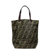 Fendi Vintage Pre-owned Canvas fendi-vskor Brown, Dam