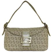 Fendi Vintage Pre-owned Canvas fendi-vskor Green, Dam